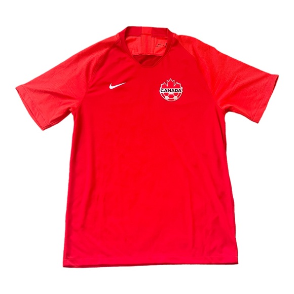 Nike CANADA 2019 HOME STADIUM SOCCER MEN JERSEY RED Medium